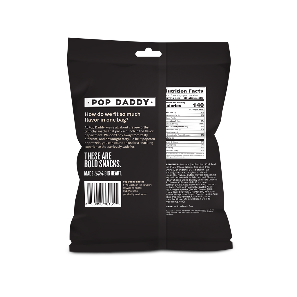 Pop Daddy –  Beer Cheese Pretzels (3 Oz.)