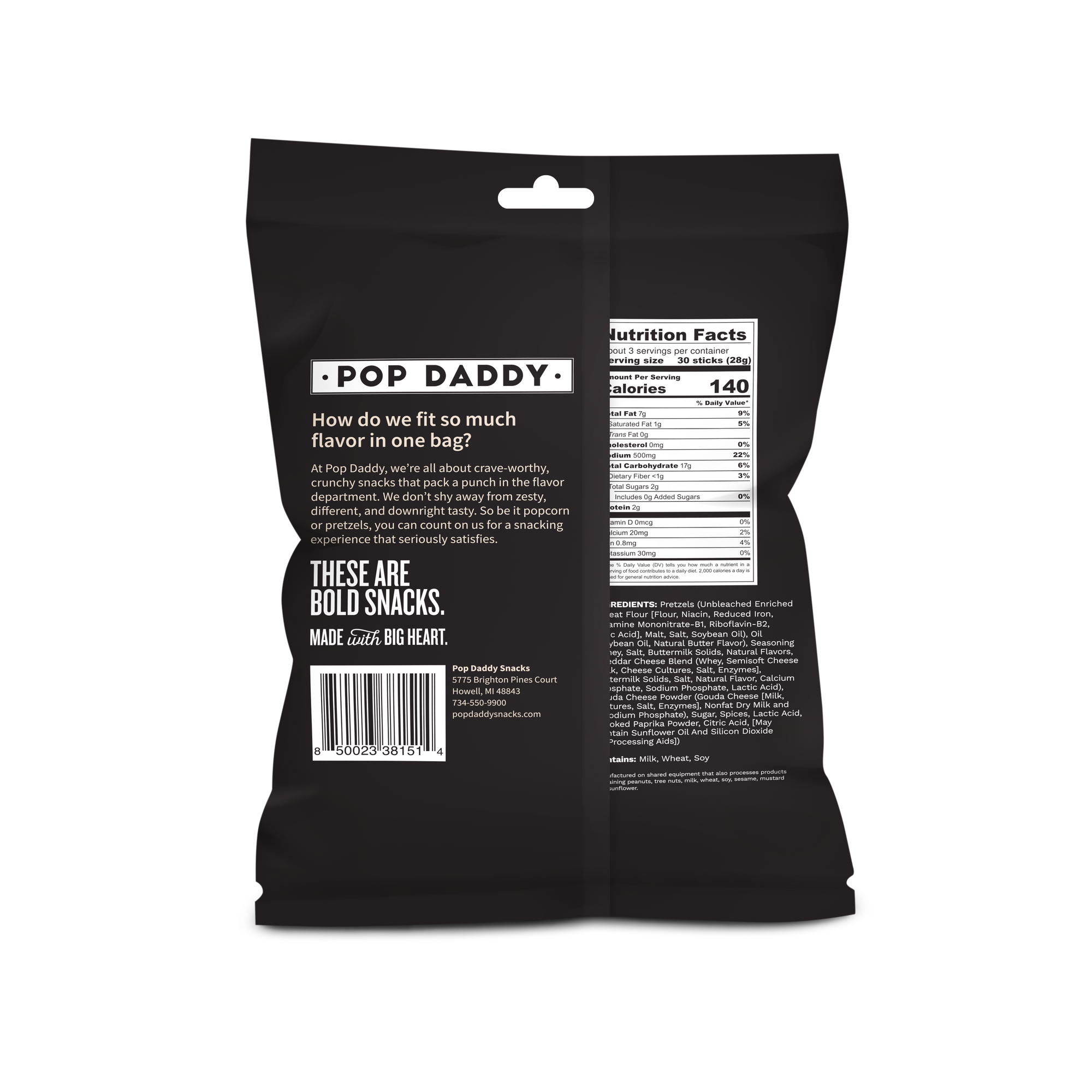 Pop Daddy –  Beer Cheese Pretzels (3 Oz.)