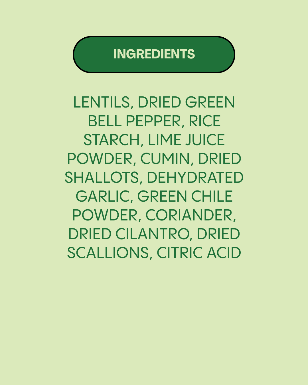 Cilantro Lime Chile Instant Lentils