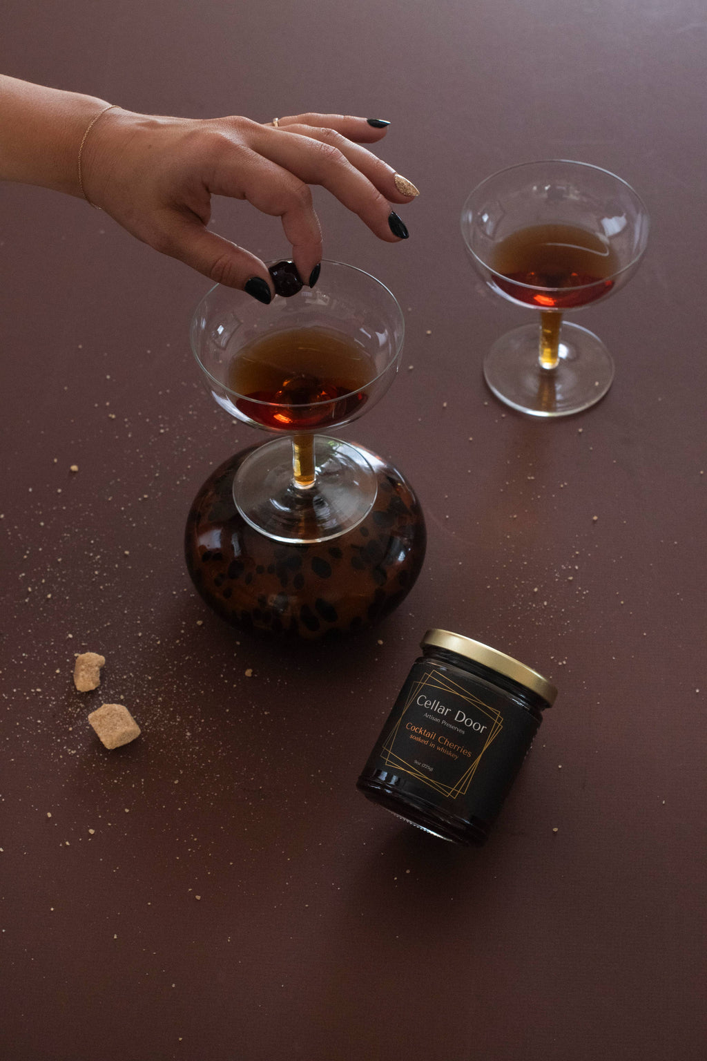 Cherry Infused Sugar Cubes