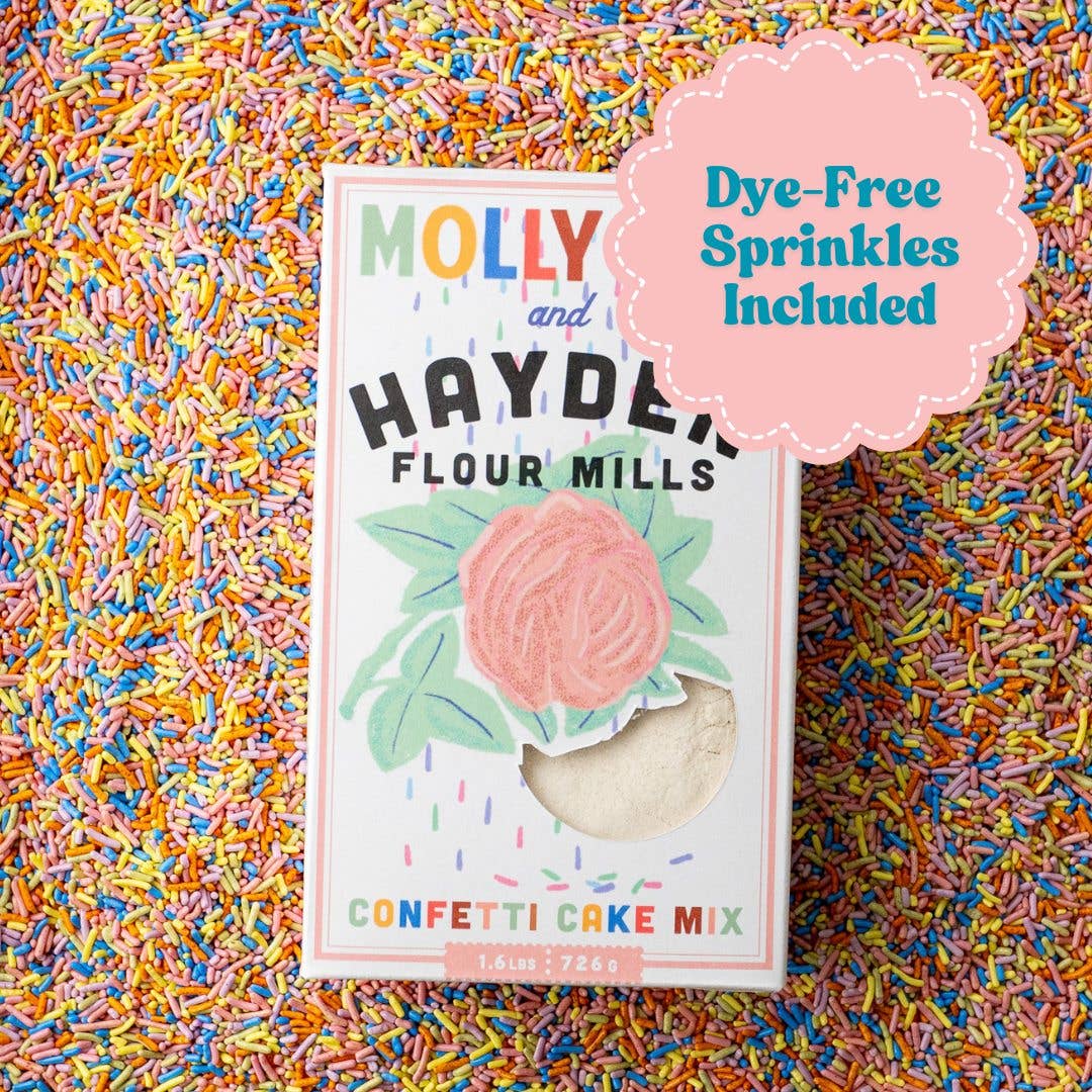 Molly Yeh x HFM Confetti Cake Mix
