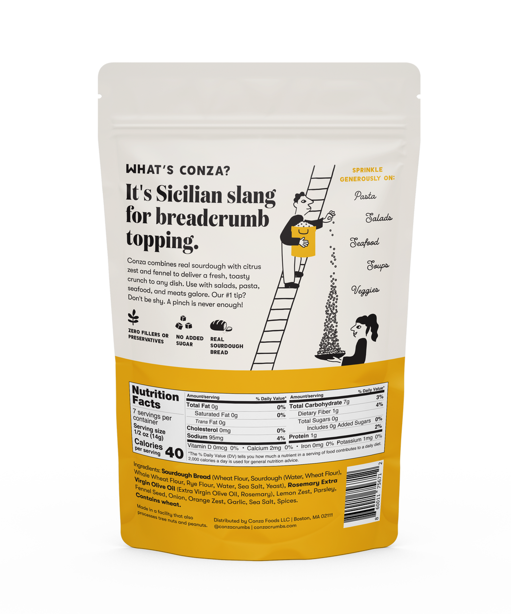 Lemon Herb & Fennel - Sourdough Crunch Breadcrumbs - 3.6oz