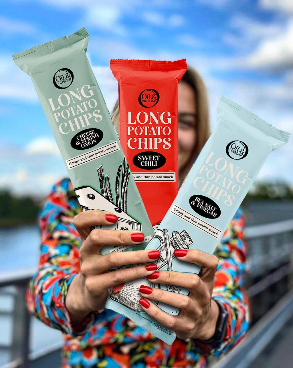 Long Potato Chips Sweet Chili